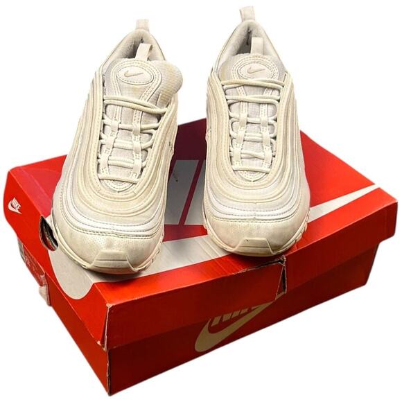 Nike Air Max 97 Triple White Sneakers W/ Box - Picture 3 of 7